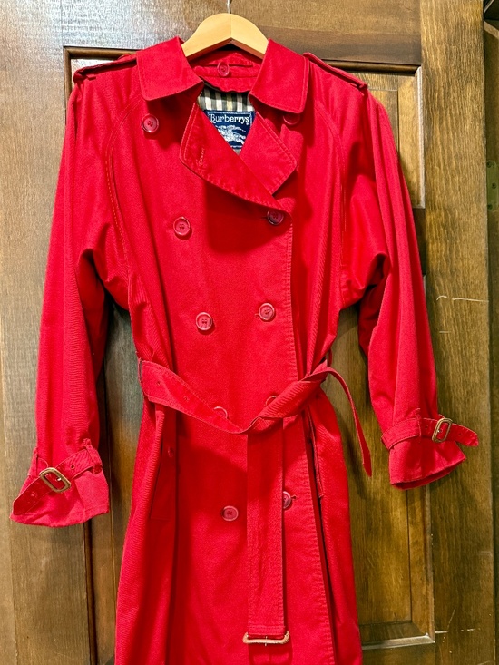 Burberry Jackets & Blazers - Vintage Burberrys' Prorsum Made in England Red Trench Coat liner